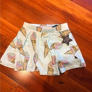 Pixie Lane: Ice Cream Print Skort - Light Blue